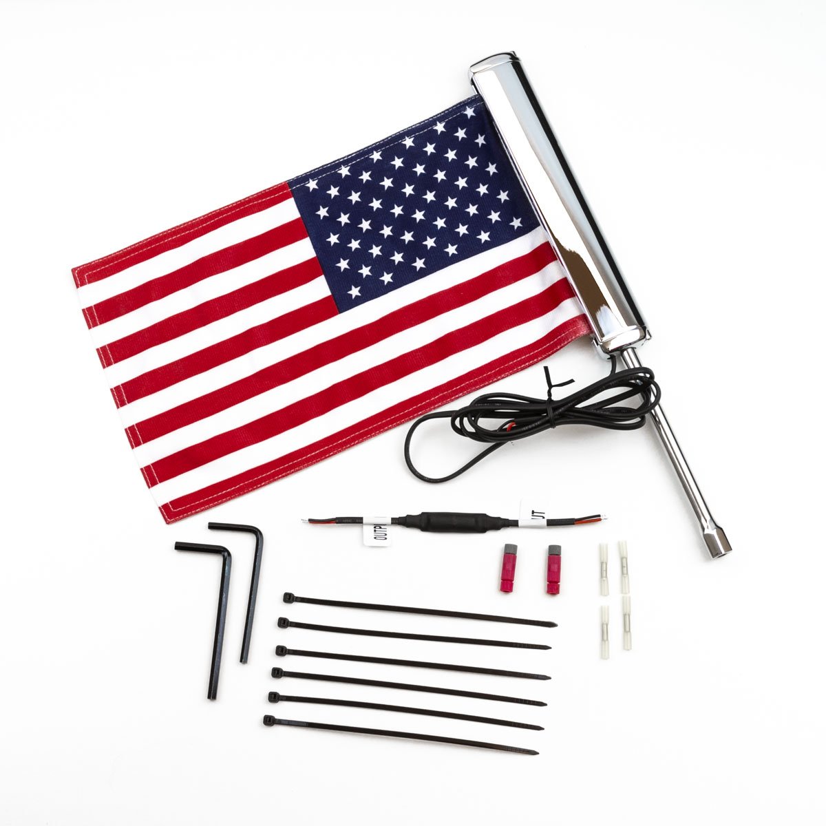 LED Lighted Flag Pole with American Flag – Ciro
